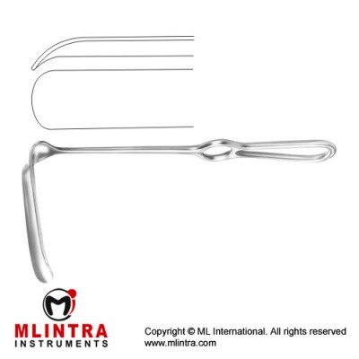 Hoesel Retractor Stainless Steel, 26 cm - 10 1/4" Blade Size 63 x 21 mm
